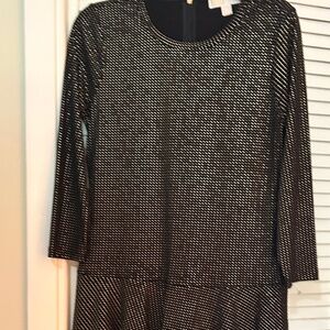 Michale Kors Black & Gold  studded dress